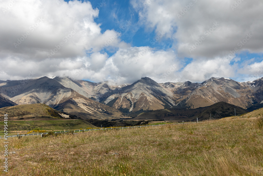 A view of the mountains from the Cave Stream Scenic Reserve off State Highway 73 on the South Island of New Zealand. A view of the mountains from the Cave Stream Scenic Reserve off State Highway 73 on the South Island of New Zealand.