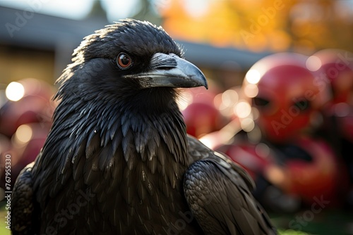 Collegia Crow Determination and Teamwork., generative IA photo