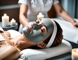  Spa e bellezza: Maschera di trattamento viso in centro benessere