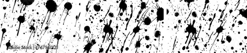 paint splatter pattern composed of colorful splashes black vector