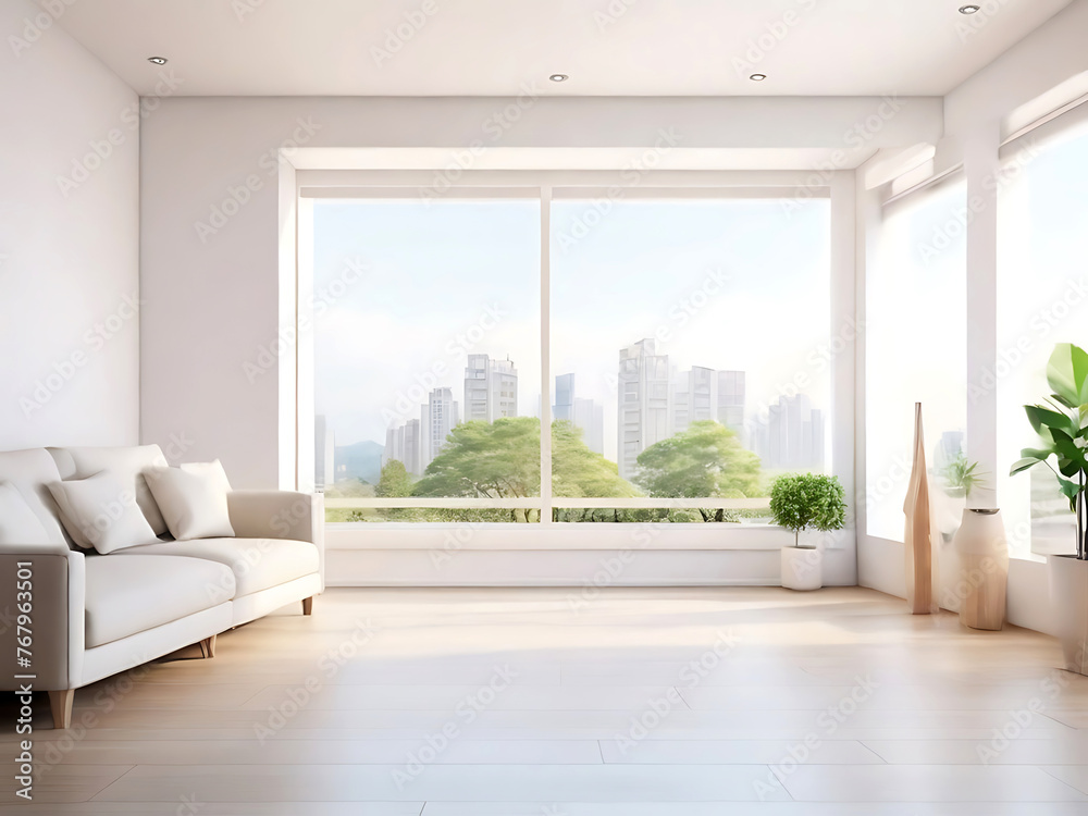Fototapeta premium interior decoration for creativity ideas home interior concept background. Generative Ai