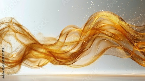 Golden Liquid Wave