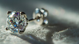 close up of a diamond stud