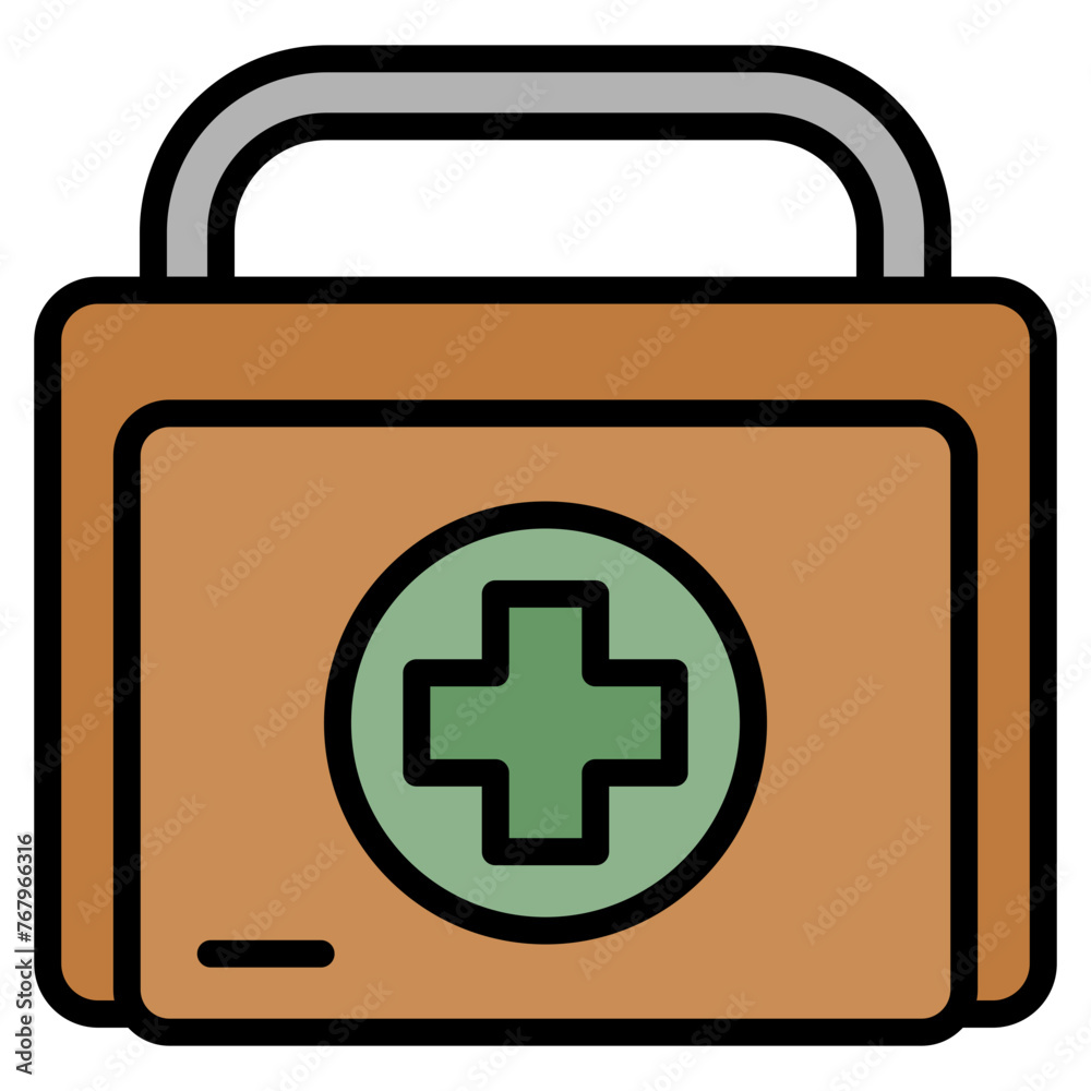 Obraz premium First Aid Kit Design Elements Icons