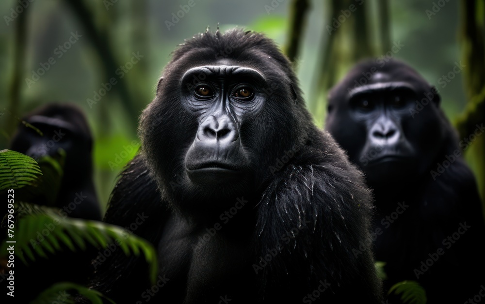Naklejka premium primate, African, forest