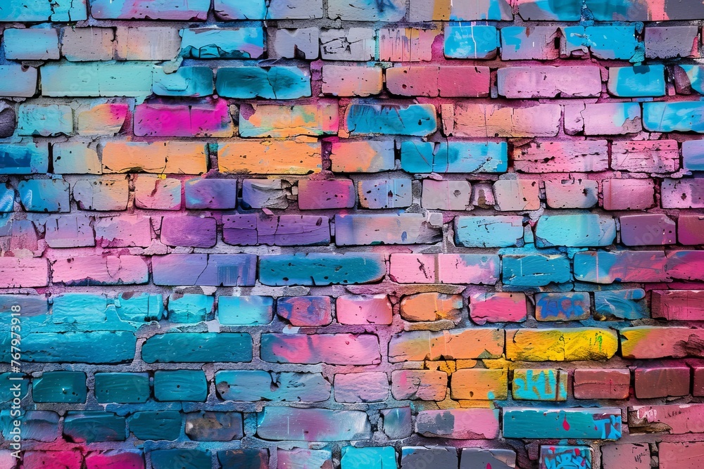 graffiti brick wall graffiti brick wall