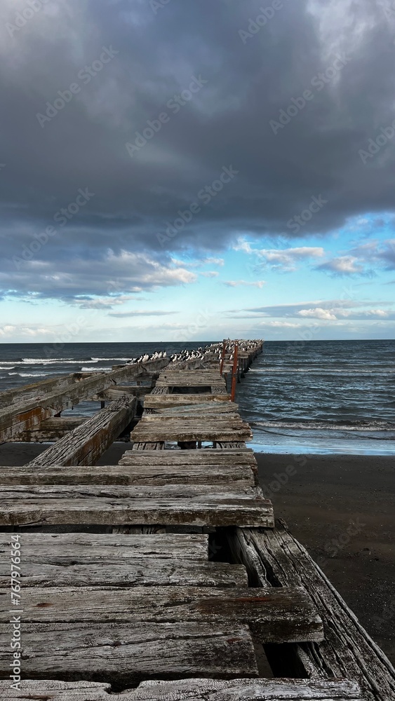 Obraz premium pier on the beach