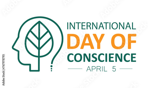 International Day of Conscience. April 5.