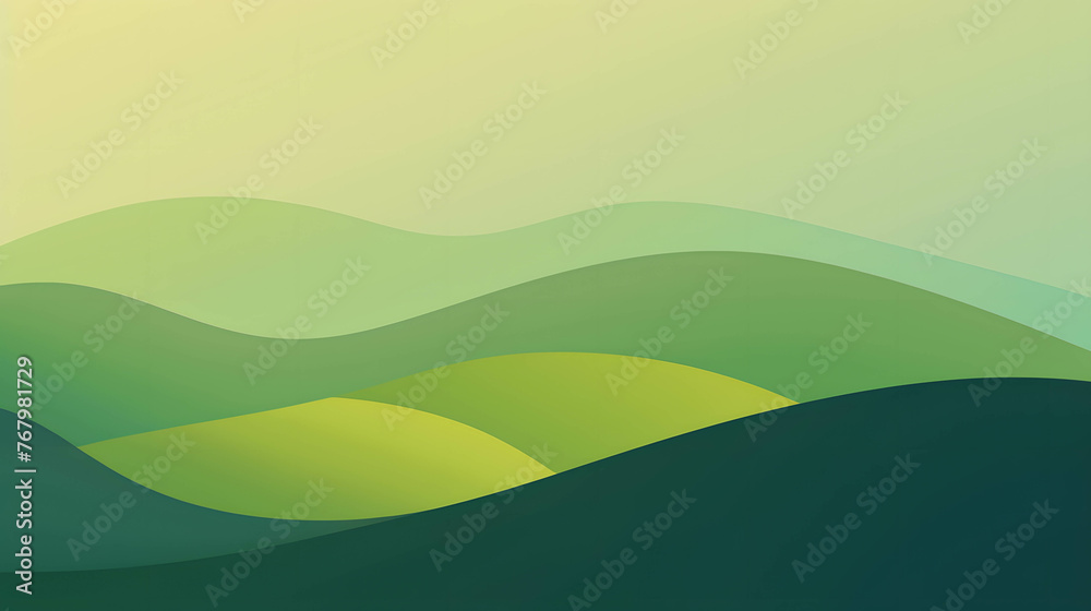 A minimalist wallpaper with a gradient of green tones and space for overlaying text or graphics