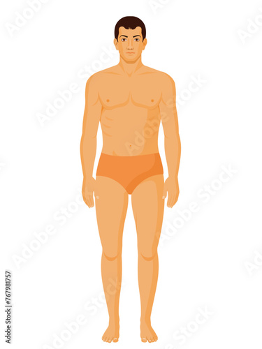 Human Front Character design,