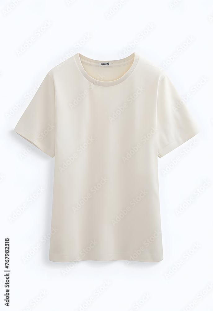 White blank T-shirt mock up isolated on white background White blank T-shirt mock up isolated on white background