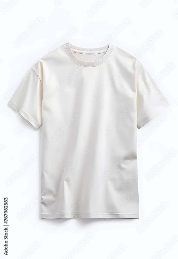 White blank T-shirt mock up isolated on white background White blank T-shirt mock up isolated on white background