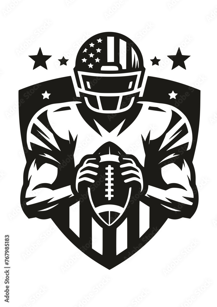 Football Player SVG | Sports SVG | Football SVG | Individual Football ...