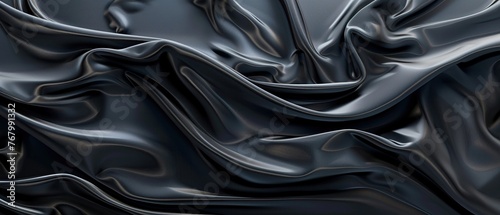 Luxurious black velvet texture in a detailed illustration, embodying richness ,3D render