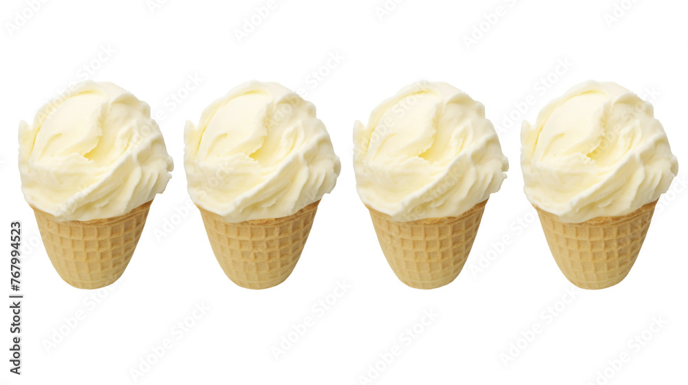 Creamy Vanilla Ice Cream Scoop on Transparent Background: Summertime Refreshment for Dessert and Treats, Perfect for Food Blogs and Menus Creamy Vanilla Ice Cream Scoop on Transparent Background: Summertime Refreshment for Dessert and Treats, Perfect for Food Blogs and Menus