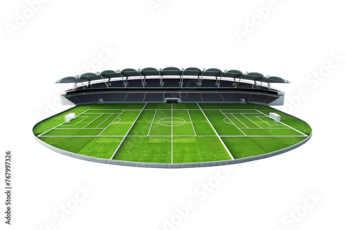 Football Stadium on transparent background,
