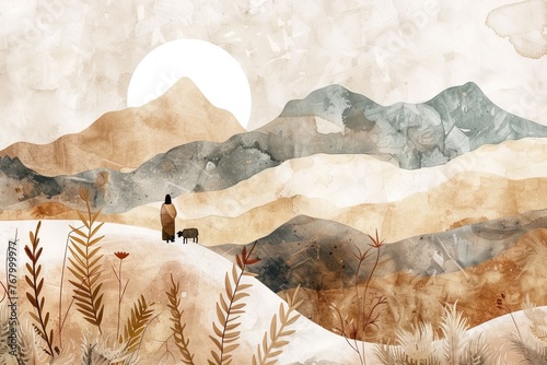 Jesus Leaves the 99 sheeps simplicity and beauty of the miracle Christian Faith