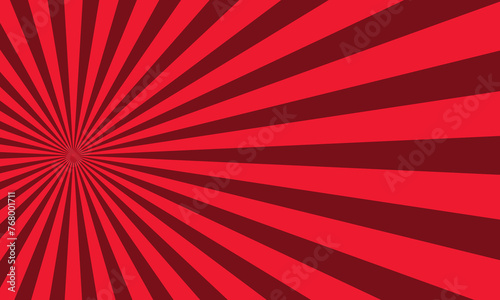 red sunburst background