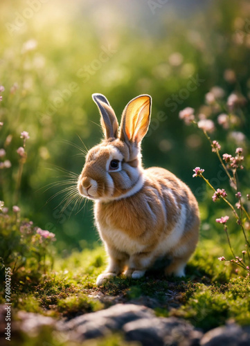 rabbit in the grass © Rayan