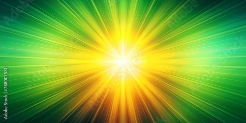 Green and Yellow Gradient with Radiant Fusion Background