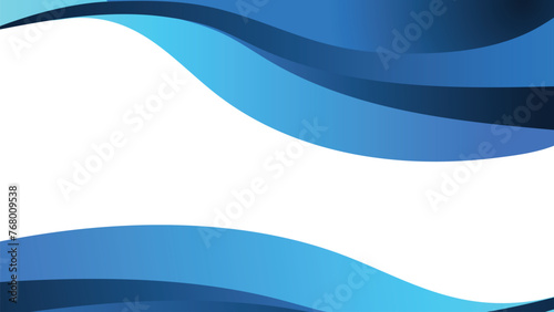 Vector abstract blue dark wave style background  template powerpoint