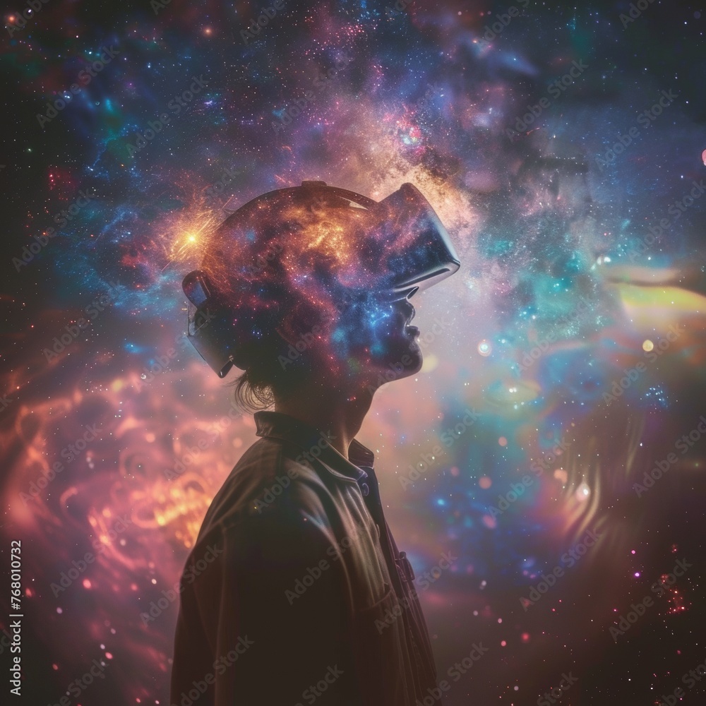 Virtual reality journey to the edge of the observable universe