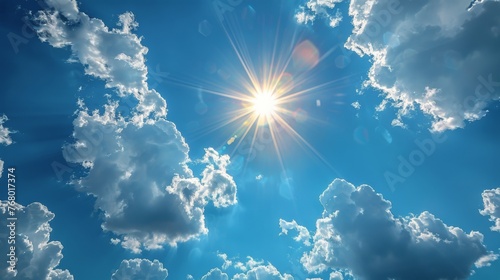 Sun Shining Through Clouds