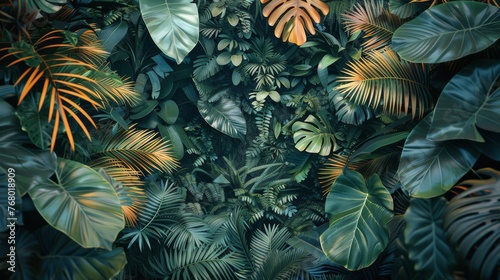 Dense Green Forest Foliage