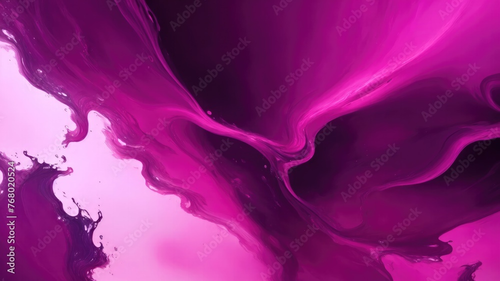 Dark Pink smoke acrylic paints Liquid fluid art abstract background