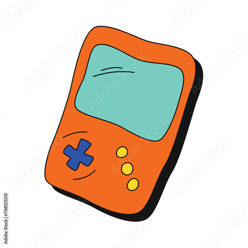 Gameboy Retro Tech Gadget Illustration
