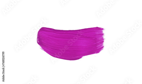 Pink watercolor paint brush stroke isolated on transparent background. watercolor png.