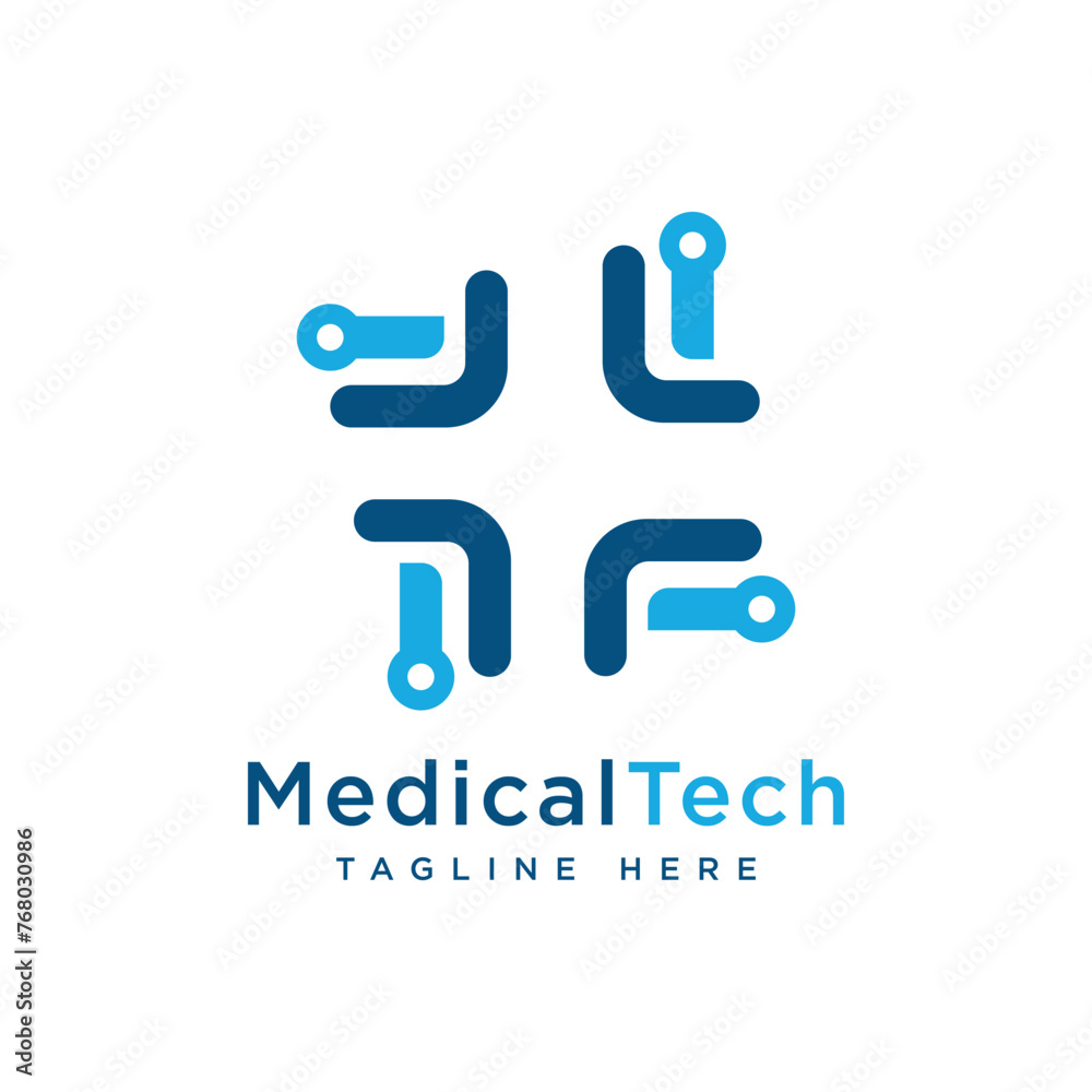 Medical Technology sign Modern creative vector Logo template Medical Technology sign Modern creative vector Logo template
