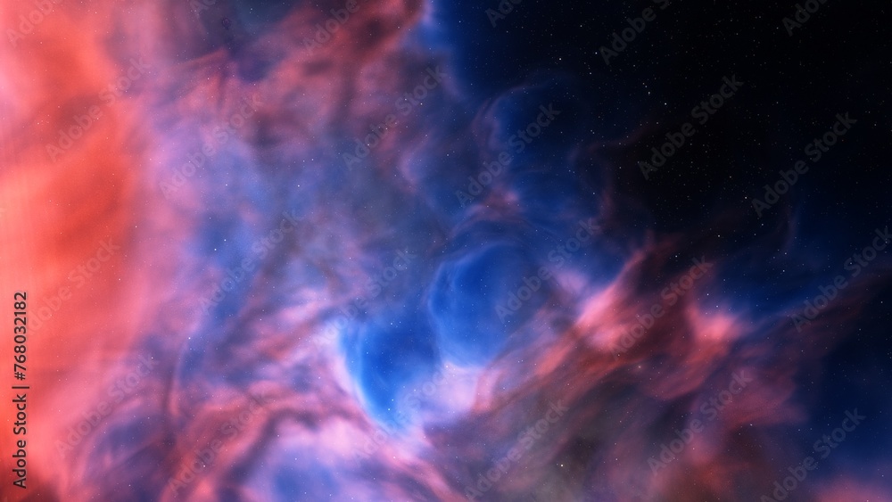 Cosmic background with a blue purple nebula and stars
Cosmic background with a blue purple nebula and stars