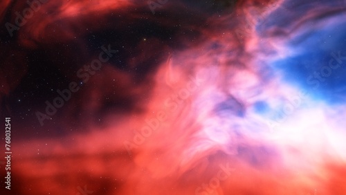 nebula gas cloud in deep outer space 