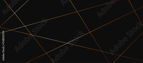 Abstract red and gold lines on black background. Luxury black background paper cut style with black and gold line. triangles background modern design. Vector illustration. 