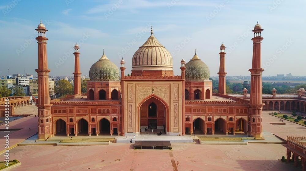 Fototapeta premium Immerse Yourself in History: Badshahi Mosque, Lahore's UNESCO Gem
