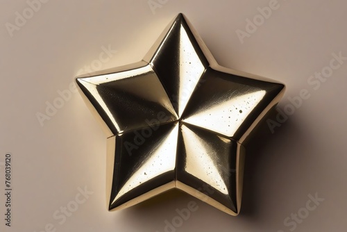 Metallic Star Decoration: Shining Celestial Accent