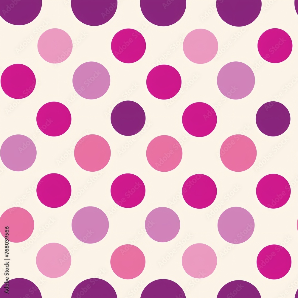 Playful polka dots in shades of pink and purple 01 - Perfectly repeating background pattern for your designs