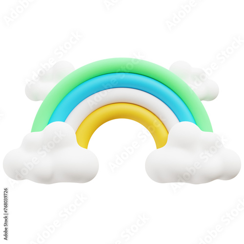 Rainbow 3d icon