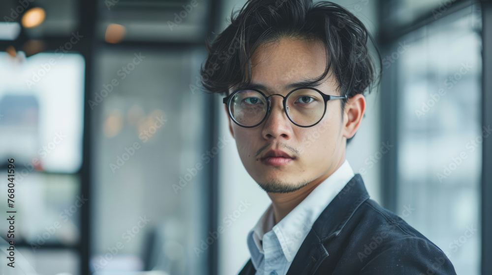 Young professional asian businessman in the office Young professional asian businessman in the office