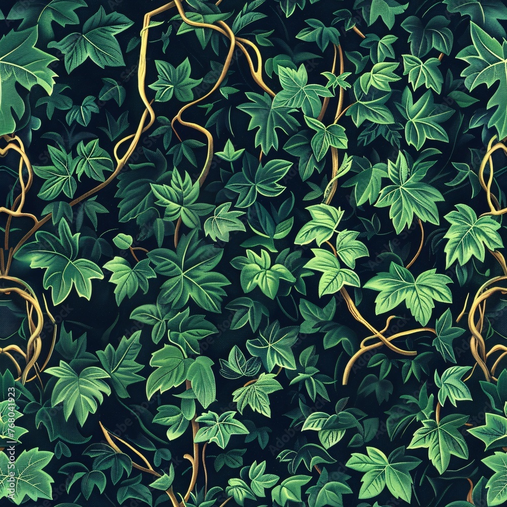 A tapestry of intertwining ivy 01 - Perfectly repeating background pattern for your designs A tapestry of intertwining ivy 01 - Perfectly repeating background pattern for your designs