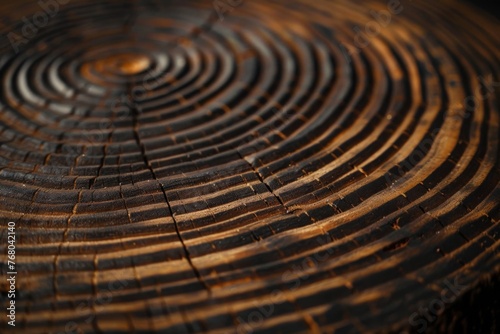 close up of tree rings, wood grain texture, symmetrical Generative AI © SKIMP Art
