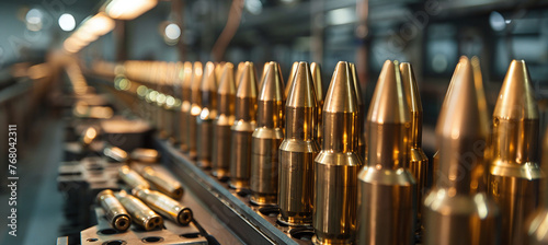 Ammunition production line, artillery grenades in factory conditions