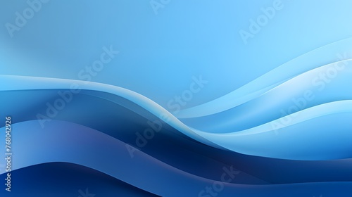 Wavy blue abstract minimalist background. Timeless design with smooth wavy pattern.