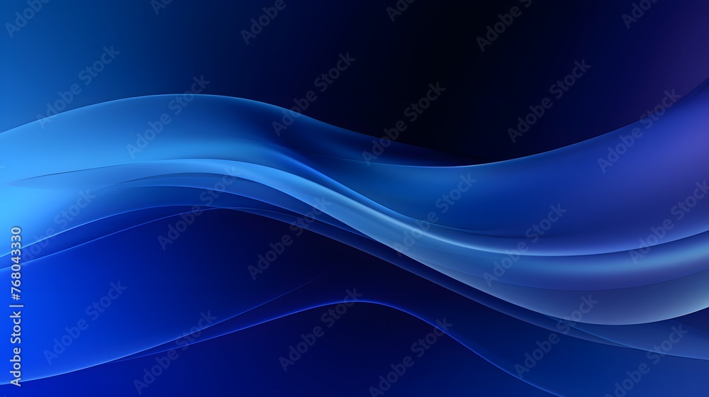 Wavy blue abstract minimalist background. Timeless design with smooth wavy pattern.