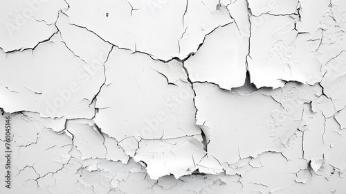 Pure Elegance: Cracked White Wall Texture for Chic Interiors