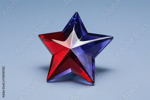 Mixed Color Star Display: Red and Blue