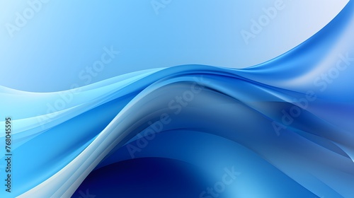 Wavy blue abstract minimalist background. Timeless design with smooth wavy pattern.