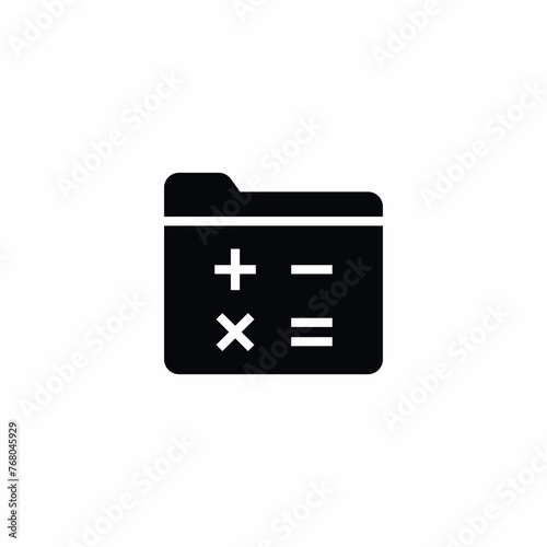 Mathematics Equations Calculus Numbers Folder icon
