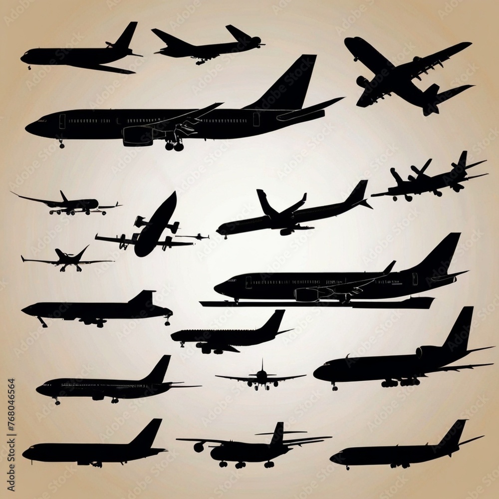 collection of airplanes 
